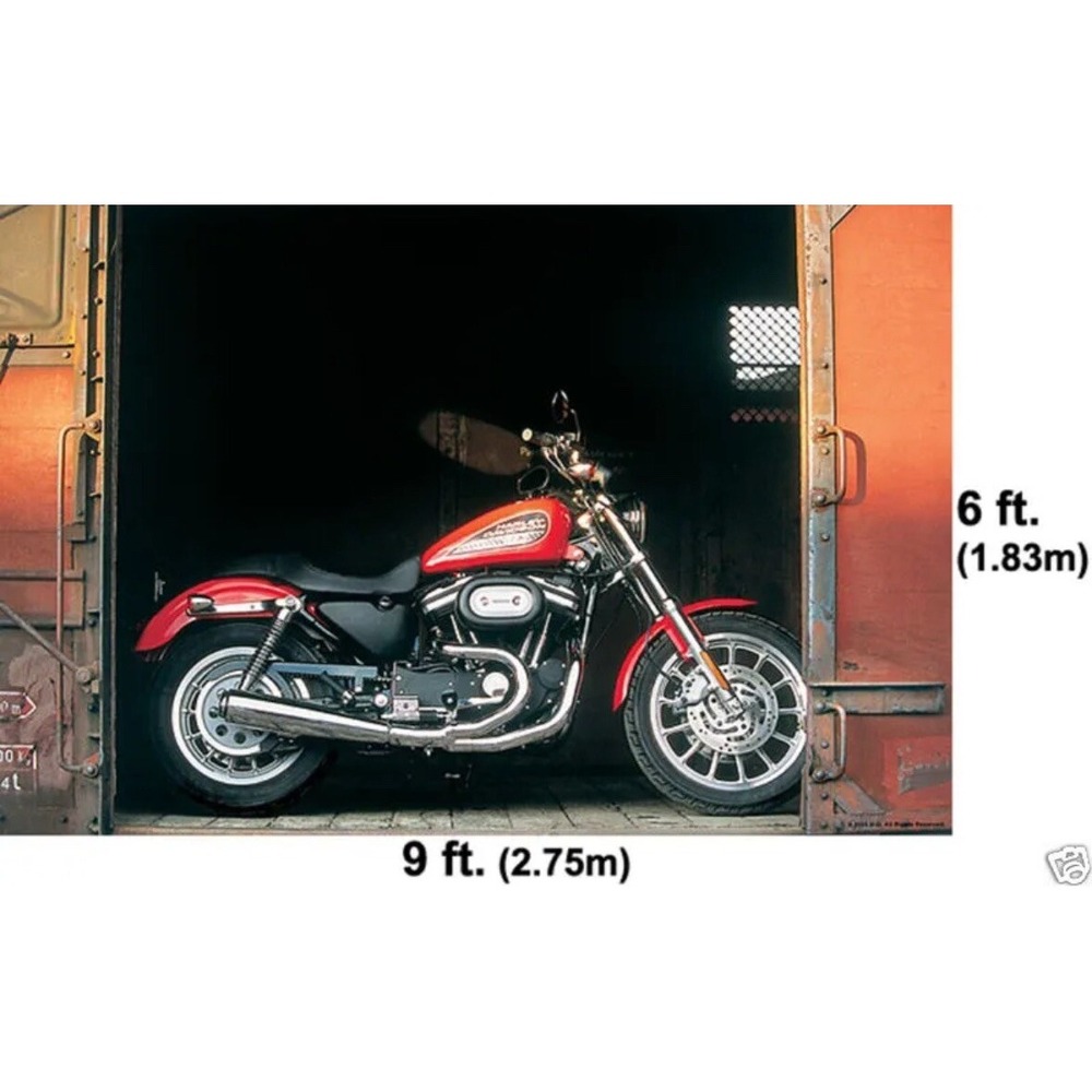 Giant HARLEY DAVIDSON Motorcycles Wall Mural Sportster Box Car Wallpaper 6'x9'